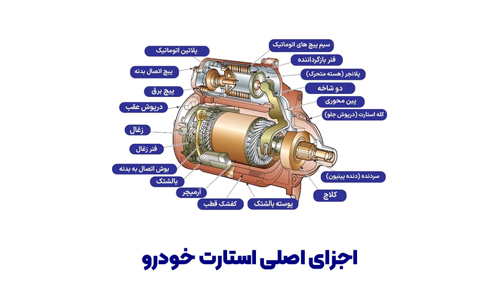 اجزای اصلی استارت خودرو